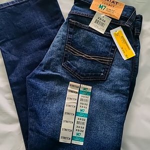Ariat slim fit straight leg stretch jeans 33/32